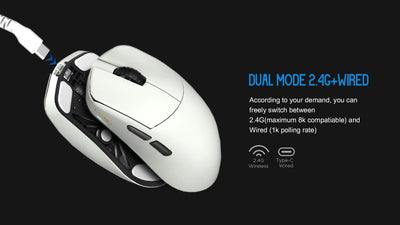LAMZU MAYA X Gaming Mouse (8K Dongle Included, Web Driver Compatible)