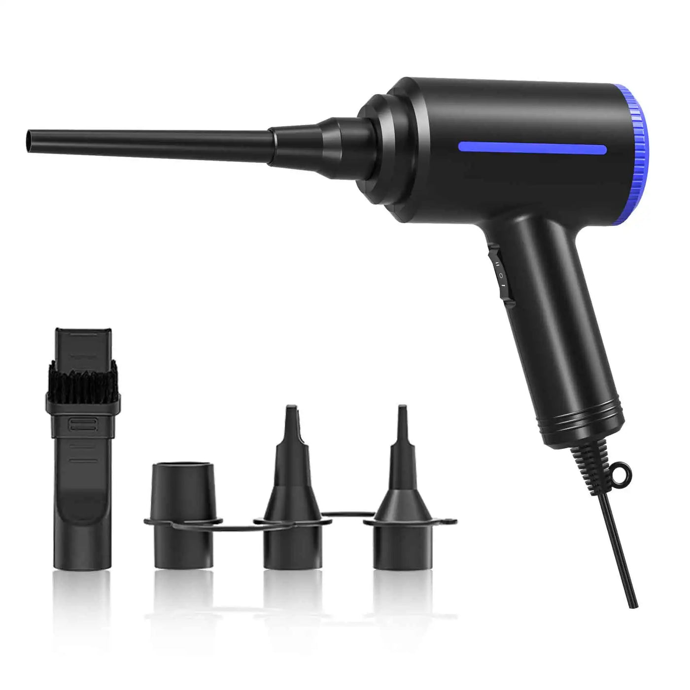 500W Electric Compressed Air Duster Blower Canned Air Spray for Computer PC Keyboard Clean Hair Dryer,Air Pump for Inflatables