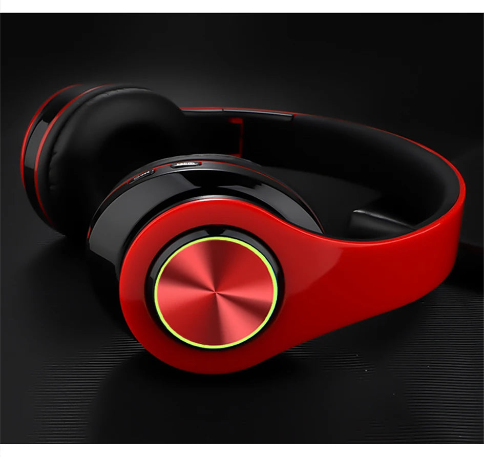 B39 Wireless Illuminated Headset Over-ear HiFi Stereo Headphones Foldable Gaming Headset For Airplane Travel Work Workout Home