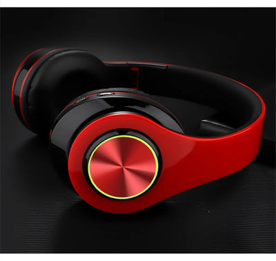 B39 Wireless Illuminated Headset Over-ear HiFi Stereo Headphones Foldable Gaming Headset For Airplane Travel Work Workout Home