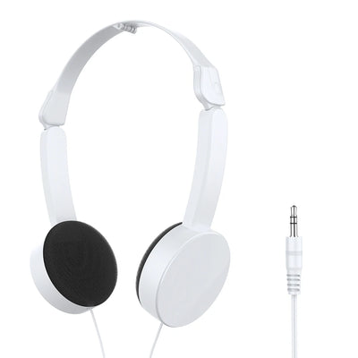 3.5mm Wired Headsets Adjustable Foldable Music Headphones Over Ear Stereo Headband Gaming Earphones Girl Gift for Mobile Tablet