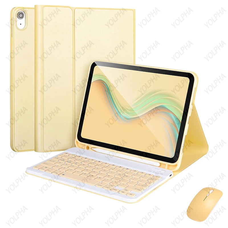 iPad 10th Gen Case with Keyboard Wireless Detachable Folio Keyboard Cover with Mouse Pencil Slot for iPad 10th Gen 10.9Inch 2022