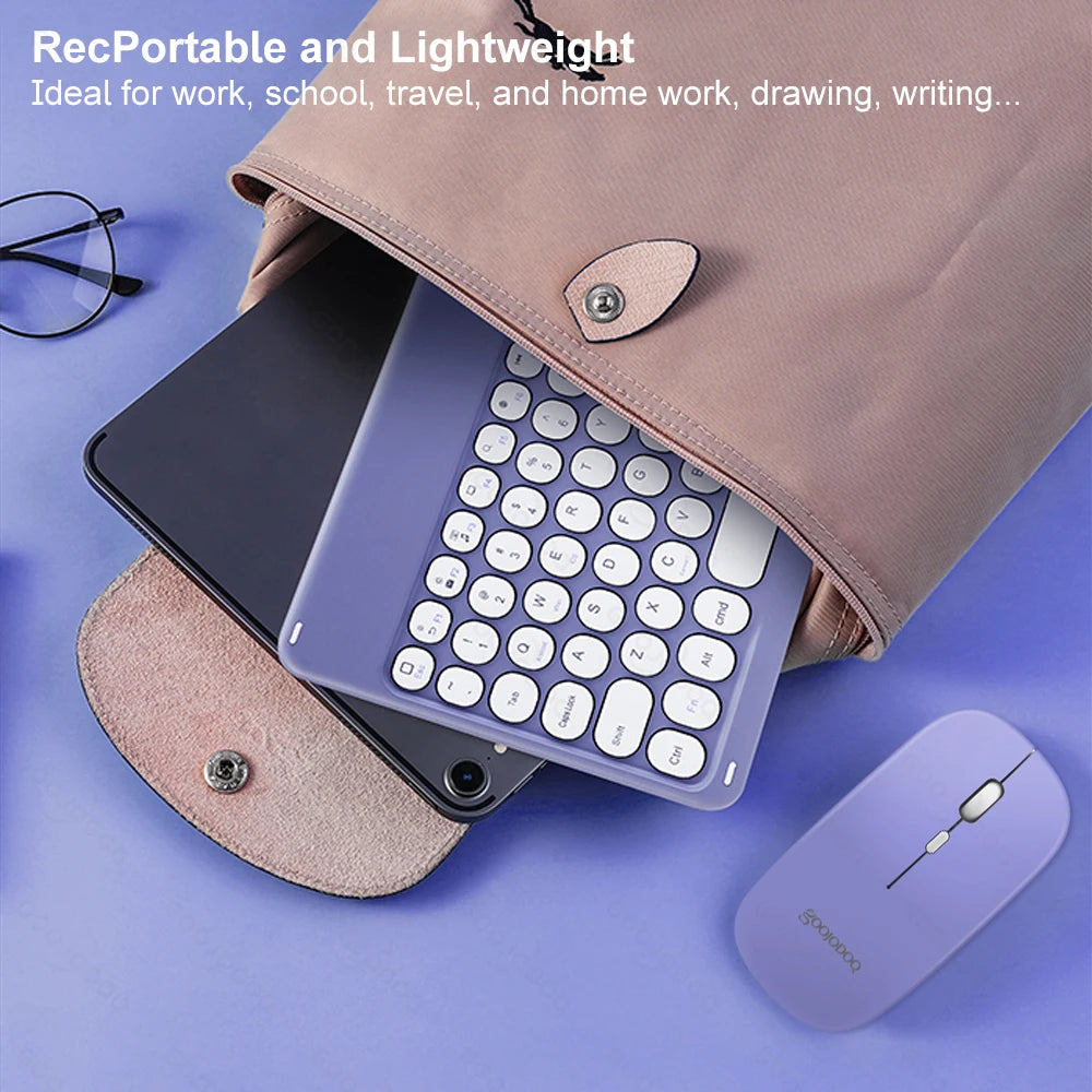 Bluetooth Keyboard Wireless Keyboard and Mouse Teclado for iPad 10th 2022 Xiaomi Samsung Huawei Tablet Android IOS Windows