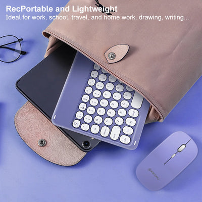 Bluetooth Keyboard Wireless Keyboard and Mouse Teclado for iPad 10th 2022 Xiaomi Samsung Huawei Tablet Android IOS Windows
