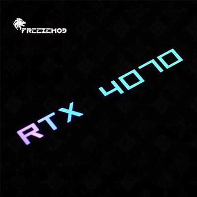 FREEZEMOD Mini VGA Side Light Panel 5V 3PIN A-RGB Graphics Card Luminous Nameplate PC Case Decorative Light Panel AURA SYNC