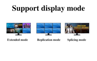 SONGREY Multi-monitor Graphics Card GT730 4 HDMI Video Card 8K Multi Screen Splicing  2GB GDDR5