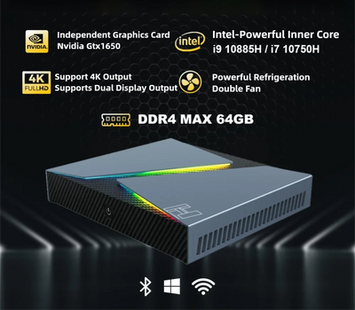Mini PC intel Core i9-10885H i7-10870H Nvidia GTX1650