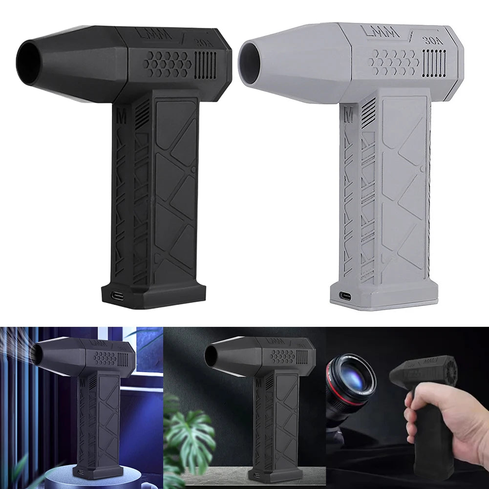 Air Blower 130000RPM Mini Turbo Jet Fan Portable Turbo Fan 52+M/S High Speed Duct Fan Brushless Motor Computer Keyboard Cleaner