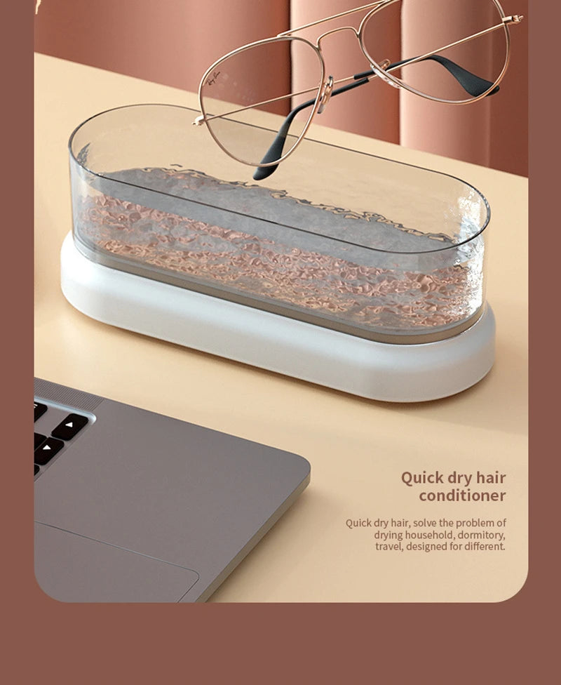 Xiaomi 47khz Ultrasonic Cleaner Portable Intelligent Multifunctional Transparent Cleaning Machine Jewelry Rings Glasses Watches