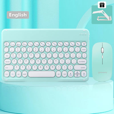 Bluetooth Keyboard Wireless Keyboard and Mouse Teclado for iPad 10th 2022 Xiaomi Samsung Huawei Tablet Android IOS Windows