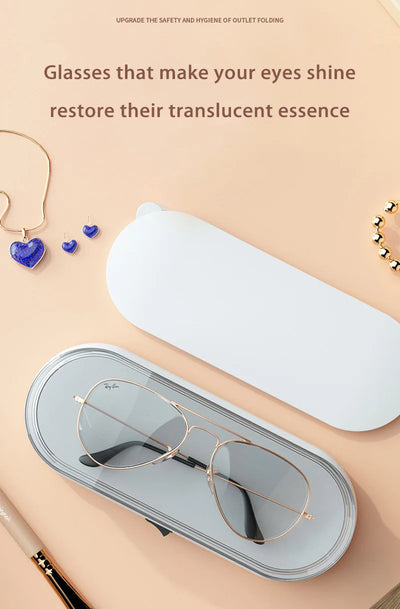 Xiaomi 47khz Ultrasonic Cleaner Portable Intelligent Multifunctional Transparent Cleaning Machine Jewelry Rings Glasses Watches