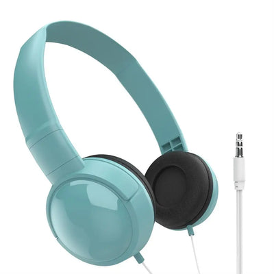 3.5mm Adjustable Headphones Kids Over Ear Stereo Headband Gaming Girl Gift for Mobile Tablet