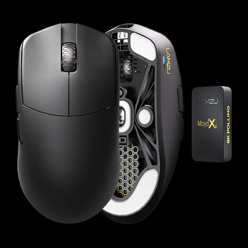 LAMZU MAYA X Gaming Mouse (8K Dongle Included, Web Driver Compatible)