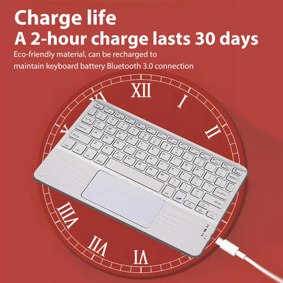 Wireless Keyboard with Touchpad for Android iOS Windows Bluetooth Keyboard and Mouse For Samsung Apple Lenovo Phone Tablet