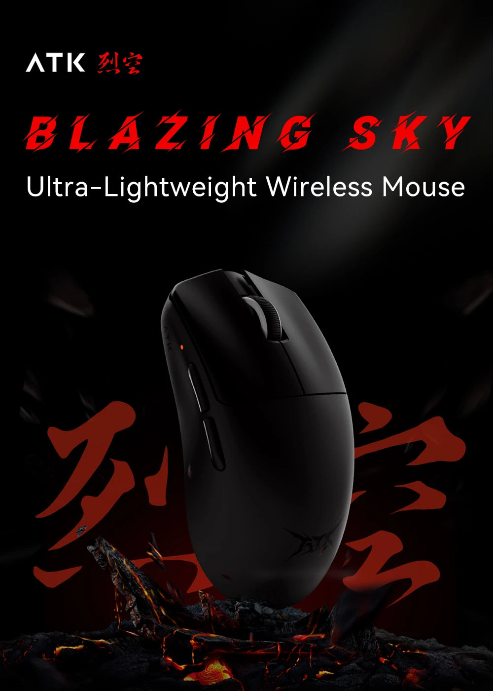 ATK F1 Extreme Non-porous Lightweight Wireless Gaming Mouse PAW3950 Ultra Dual-Mode 8000Hz 35g Lightweight E-sports FPS Mice