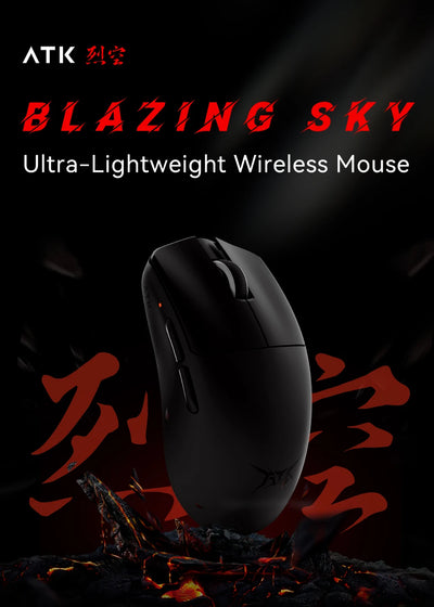 ATK F1 Extreme Non-porous Lightweight Wireless Gaming Mouse PAW3950 Ultra Dual-Mode 8000Hz 35g Lightweight E-sports FPS Mice