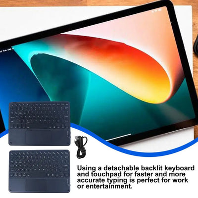 Tablet Keyboard Backlight Keyboard For Desktop Wireless Keyboard With Touchscreen Tablet Computer Keyboard For Home Work