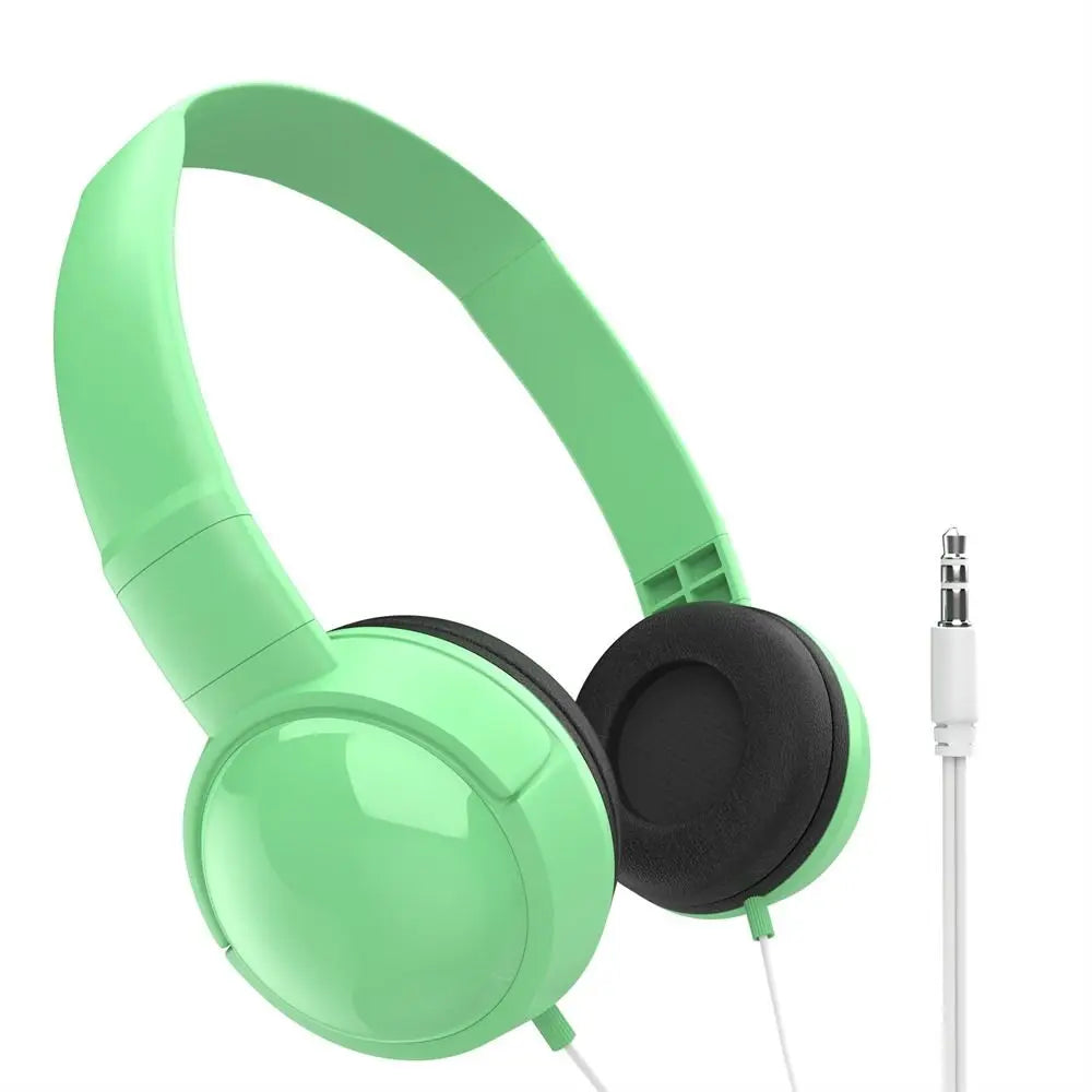 3.5mm Adjustable Headphones Kids Over Ear Stereo Headband Gaming Girl Gift for Mobile Tablet
