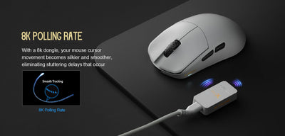 LAMZU MAYA X Gaming Mouse (8K Dongle Included, Web Driver Compatible)
