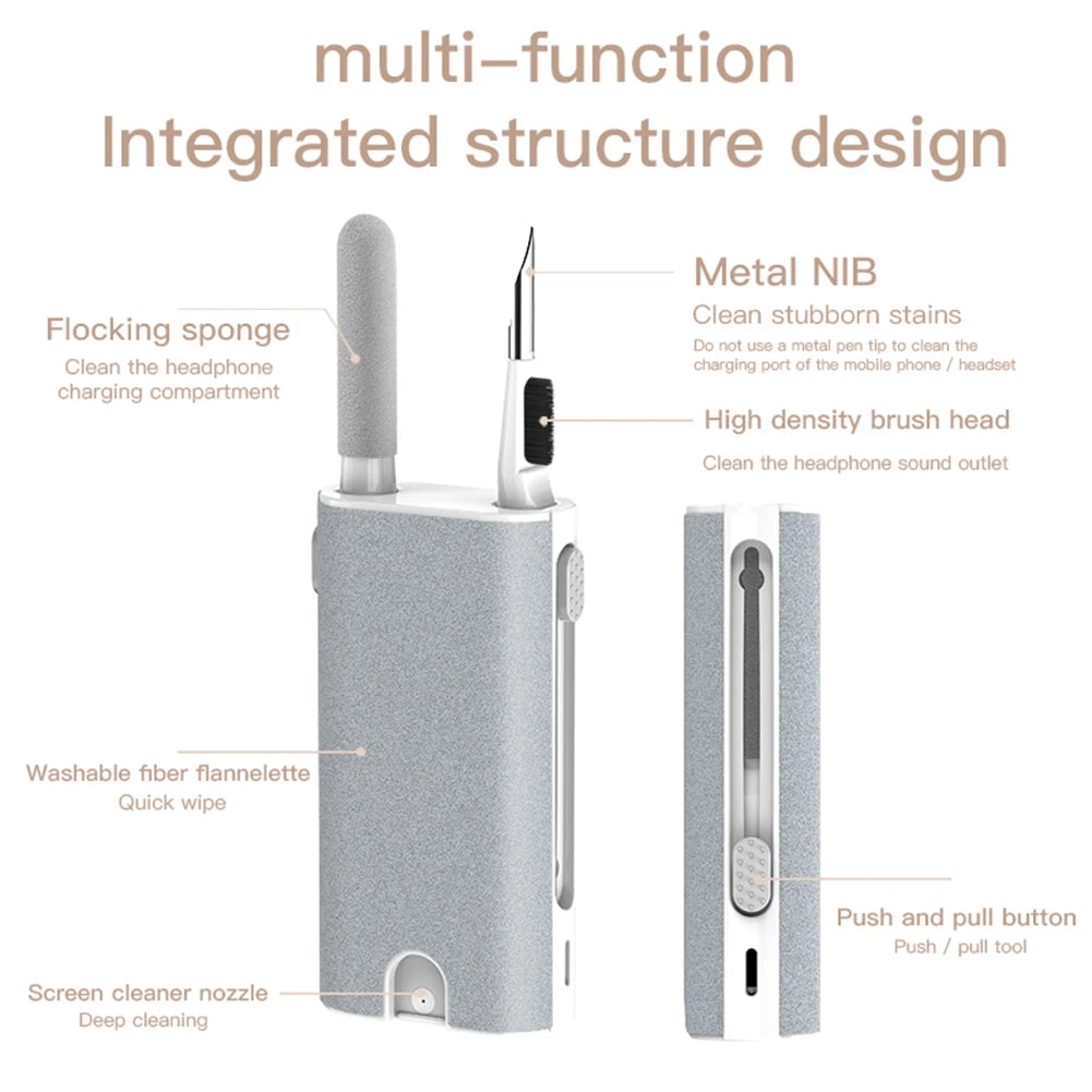 5 in 1 Cleaner Kit for Airpods Pro Xiaomi Earphone Multifunctional Earbuds Cleaning Pen Brush Earphones Case Cleaning Tools