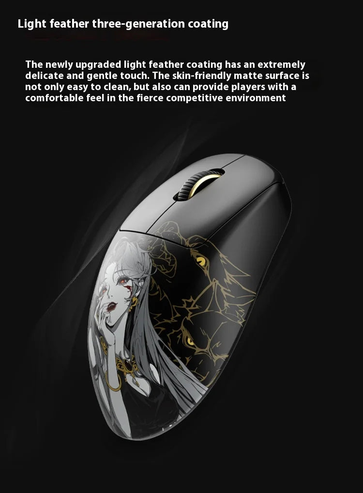 Waizowl Ogm Pro V2 Mouse Three-Mode Wireless Paw3950 30000dpi Gaming Mouse Lightweight Customize Mouse For Desktop Computer Gift