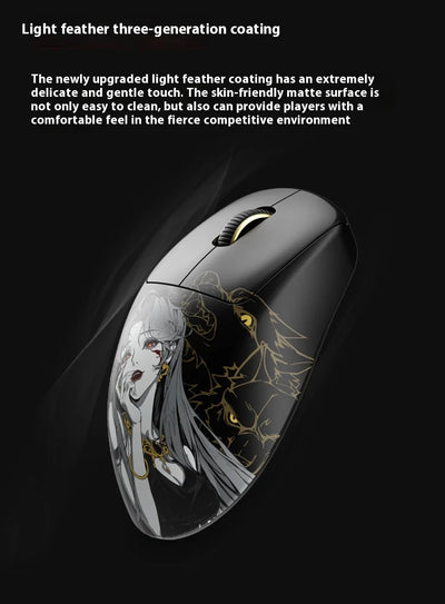 Waizowl Ogm Pro V2 Mouse Three-Mode Wireless Paw3950 30000dpi Gaming Mouse Lightweight Customize Mouse For Desktop Computer Gift