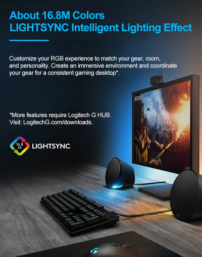 Logitech G703 LIGHTSPEED HERO Sensor E-sports Gaming Mouse 25600DPI Rechargeable Ergonomic 2.4G Wireless Mice RGB Backlight 1ms