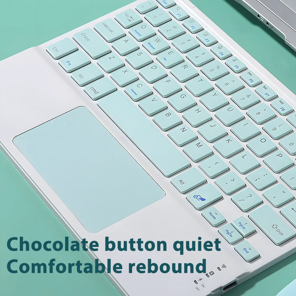 Wireless Keyboard with Touchpad for Android iOS Windows Bluetooth Keyboard and Mouse For Samsung Apple Lenovo Phone Tablet