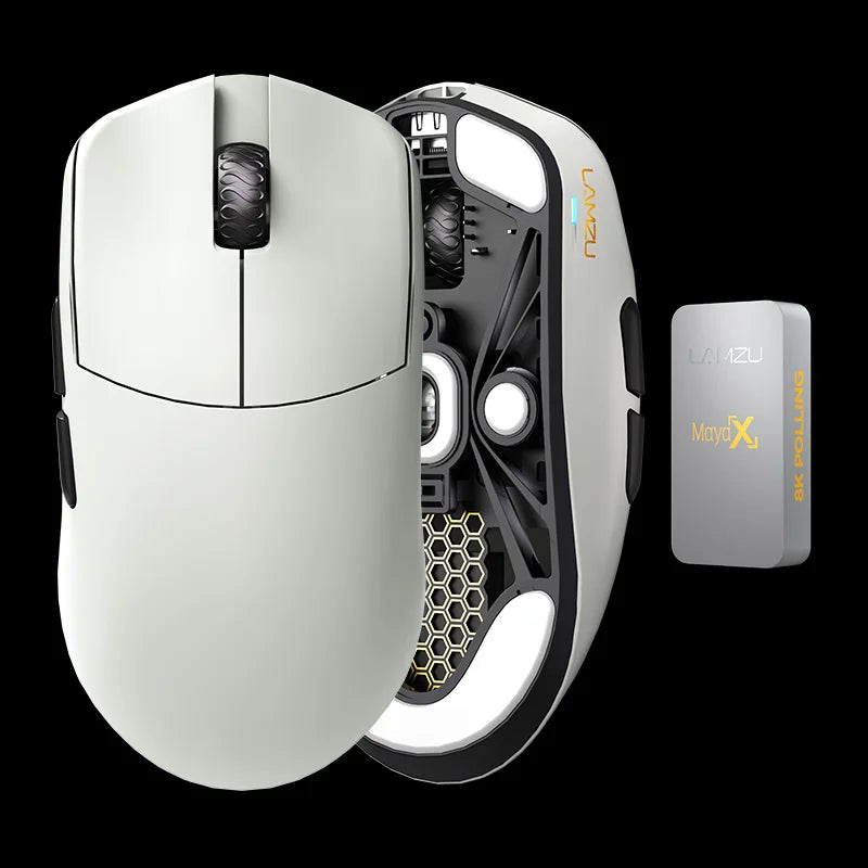 LAMZU MAYA X Gaming Mouse (8K Dongle Included, Web Driver Compatible)