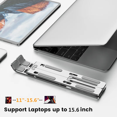 Portable Laptop Aluminium Stand Foldable Notebook Stand For Lapdesk PC Computer Cooling Bracket Laptop Holder