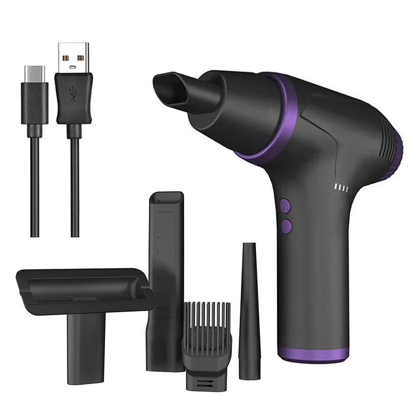 15000mAh Portable Compressed Air Blower High Power Brushless Multifunction Air Duster Cleaner for Keyboard Computer Cleaning