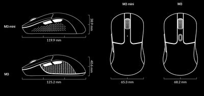 Keychron M3 Mini 2.4GHz & Bluetooth Wireless Optical Mouse USB Type-C Wired Mice