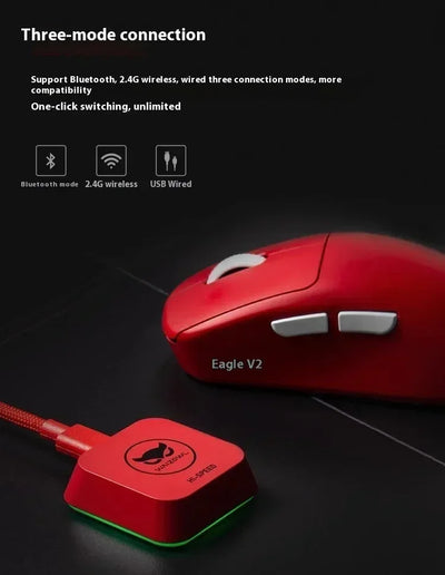 Waizowl OGM Pro V2 Gaming Mouse Customize Wireless Three-Mode Paw3950 30000dpi Lightweight Gaming Mouse E-sports Ergonomic