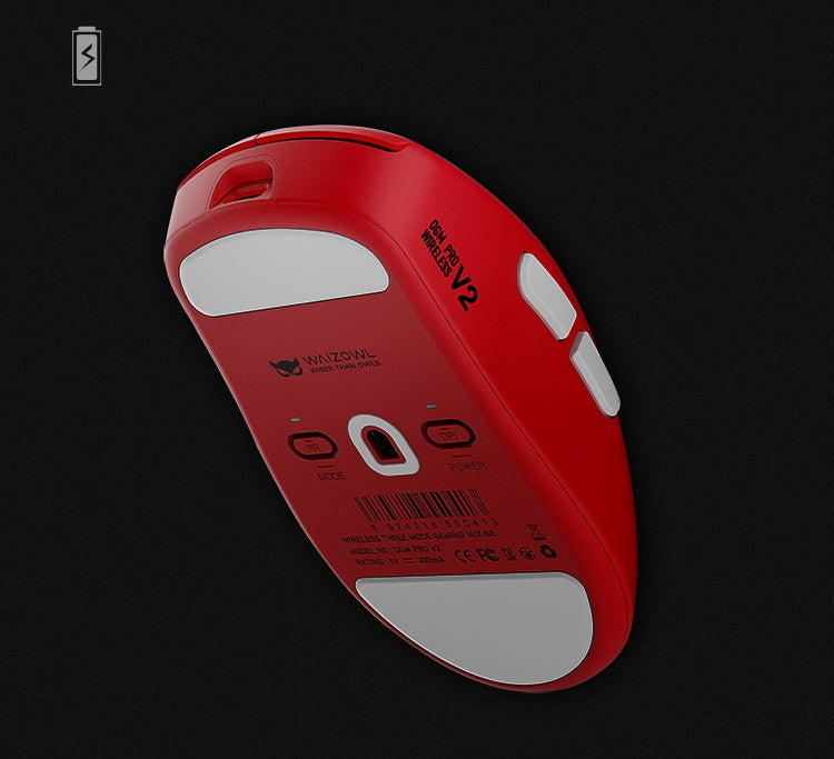 WAIZOWL OGM Pro V2 PAW3950 Gaming Mouse 30000DPI 2.4G 3 Mode E-Sports Gaming Mouse With 8k Dongle Rechargeable Ergonomic Mouses