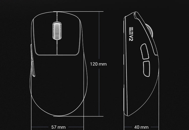 WAIZOWL OGM Pro V2 PAW3950 Gaming Mouse 30000DPI 2.4G 3 Mode E-Sports Gaming Mouse With 8k Dongle Rechargeable Ergonomic Mouses