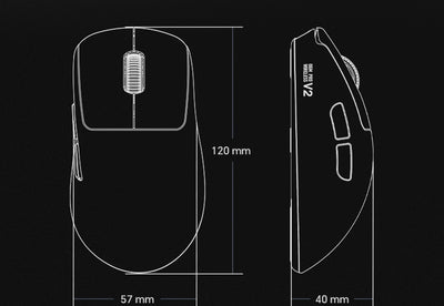 WAIZOWL OGM Pro V2 PAW3950 Gaming Mouse 30000DPI 2.4G 3 Mode E-Sports Gaming Mouse With 8k Dongle Rechargeable Ergonomic Mouses